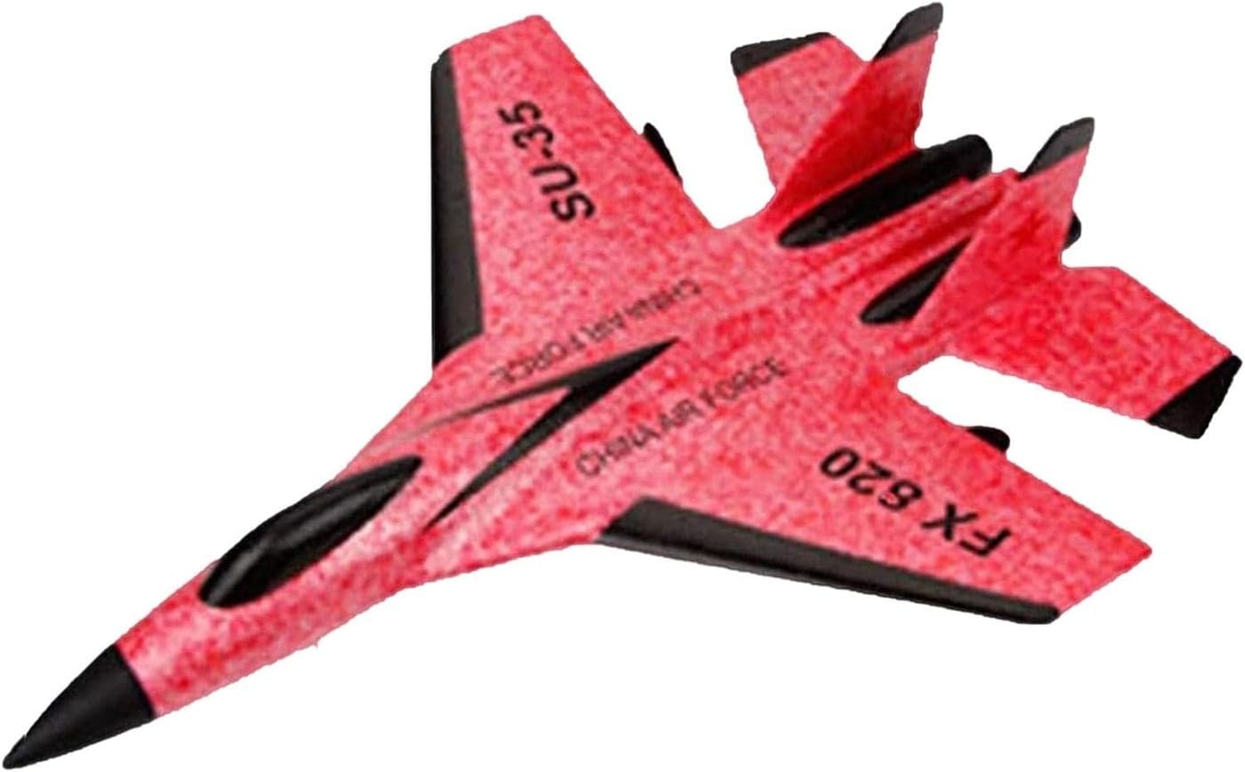 RC Airplane Toy RC Plane SU-27 | 2.4GHz 2-Channel Remote Control Aircraft with Gyro & LED Night Lights | Easy to Fly for Kids, Beginners & Adults