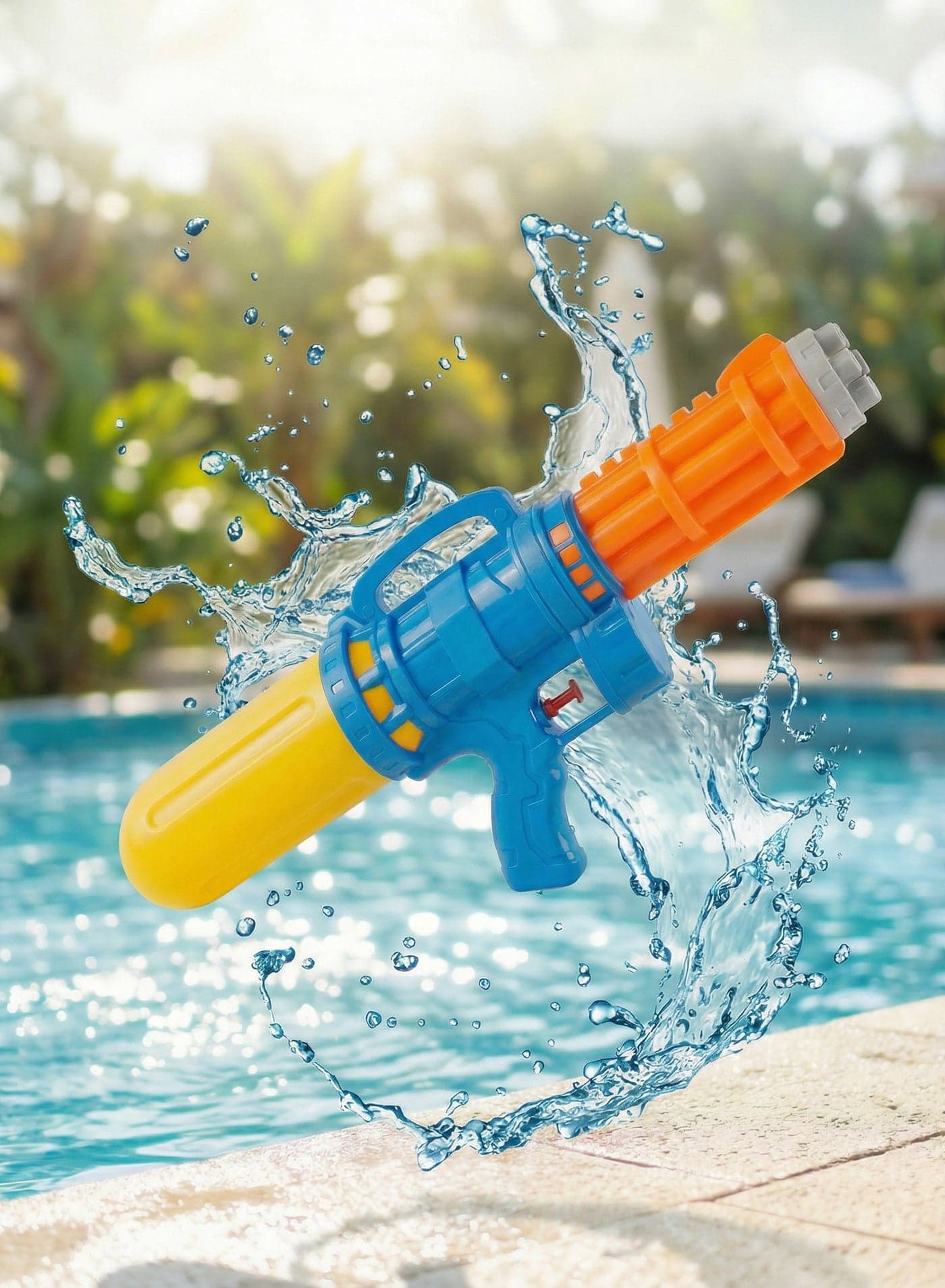Water Gun Toy for Kids Large Tank, Long Range Blaster 40 Cm