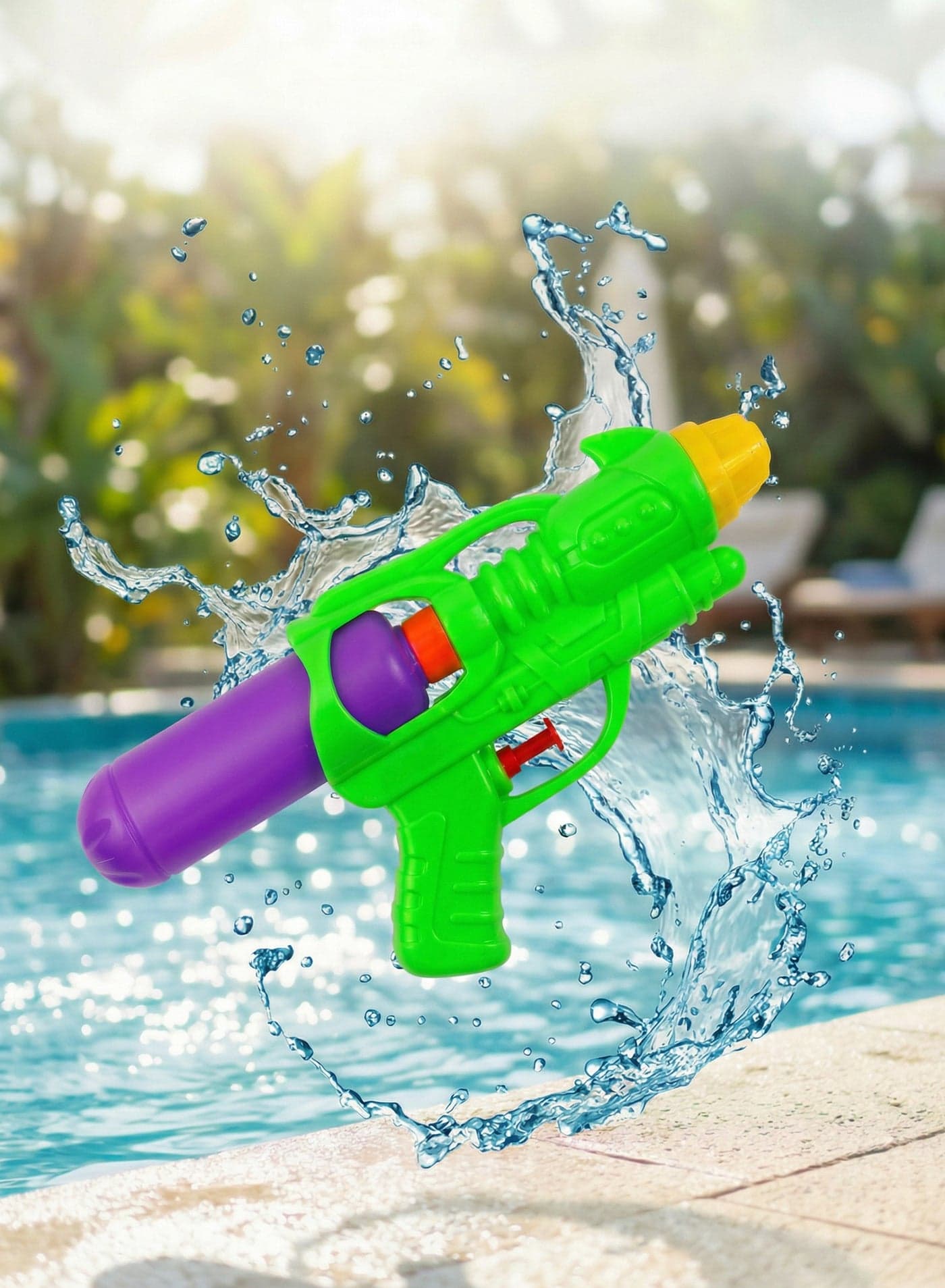 Green Small Pistol Water Gun 20 Cm