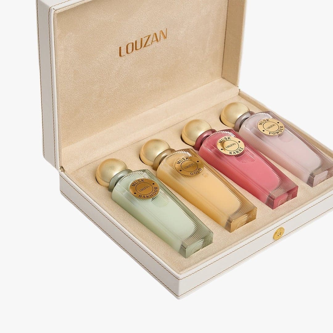 Louzan Musk Collection - 4x100ml perfume | Premium Unisex Arabic Fragrance