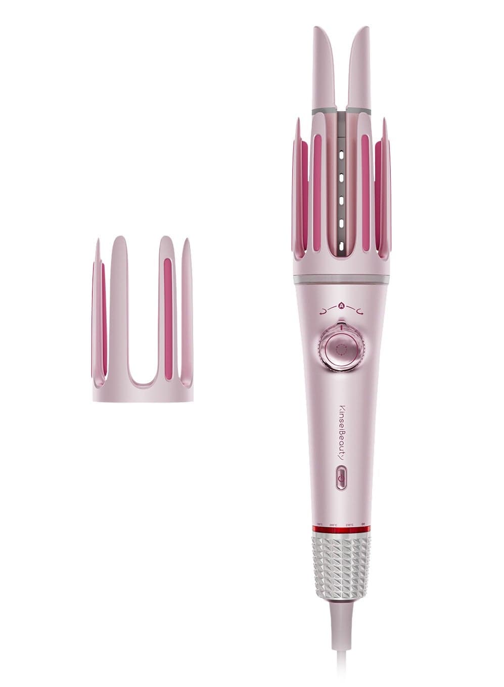 KinseiBeauty Automatic Hair Curler 32mm 36mm Dual Barrels 3 Temperature Modes Lightweight Easy Operation Perfect Gift for Women in Festivals