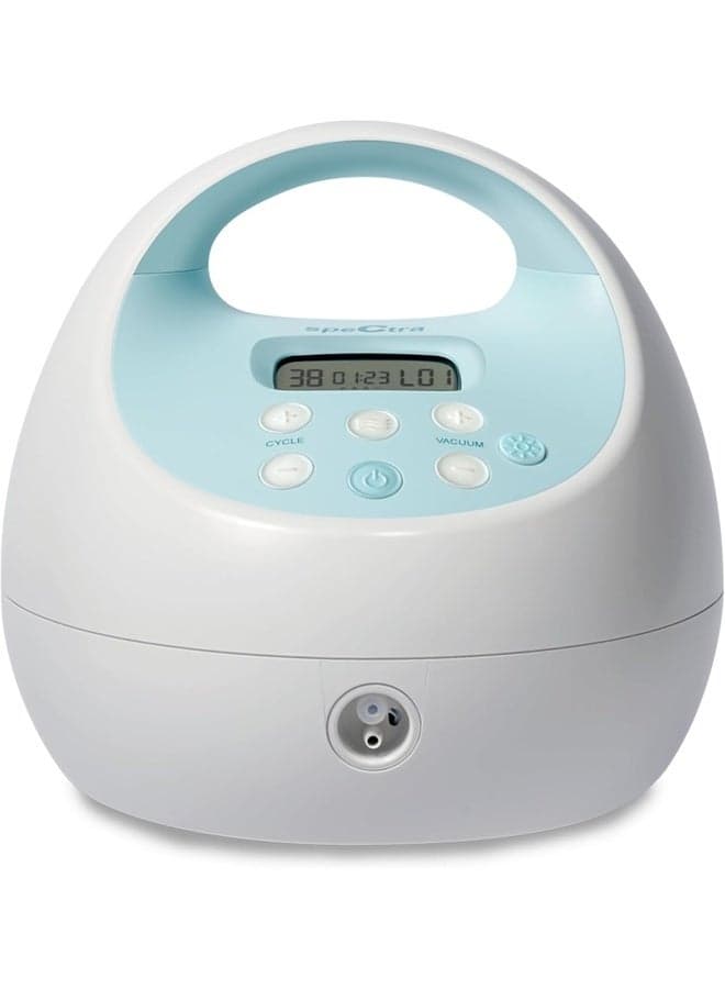 Spectra S1 Plus Hospital Grade Breast Pump | Double Electric, Rechargeable Battery, Ultra Quiet, Closed System, Night Light, Blue