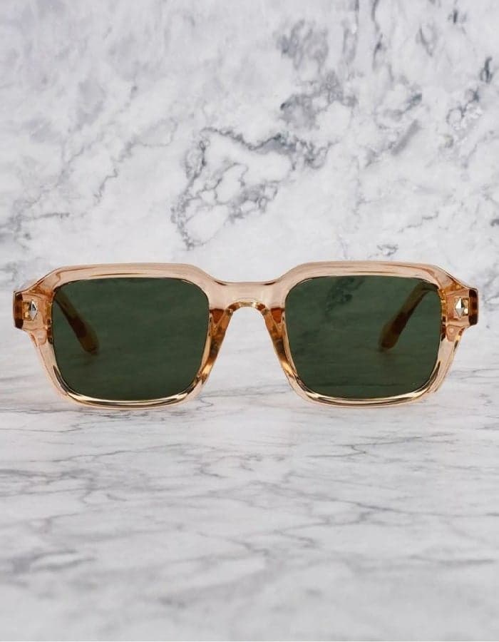 Explicit Poets 21EP6-AXEL-CHAMPAGNE-GREEN Stylish Sunglasses