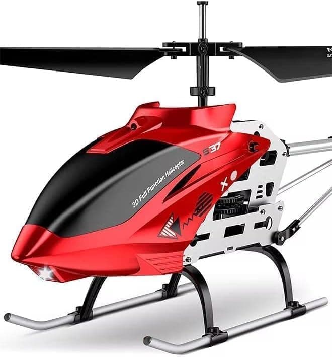Metal Body Remote Control Helicopter, 2.4GHz RC Flying Helicopter with LED Lights, Durable Alloy Frame, Stable Flight, Easy to Fly for Adults