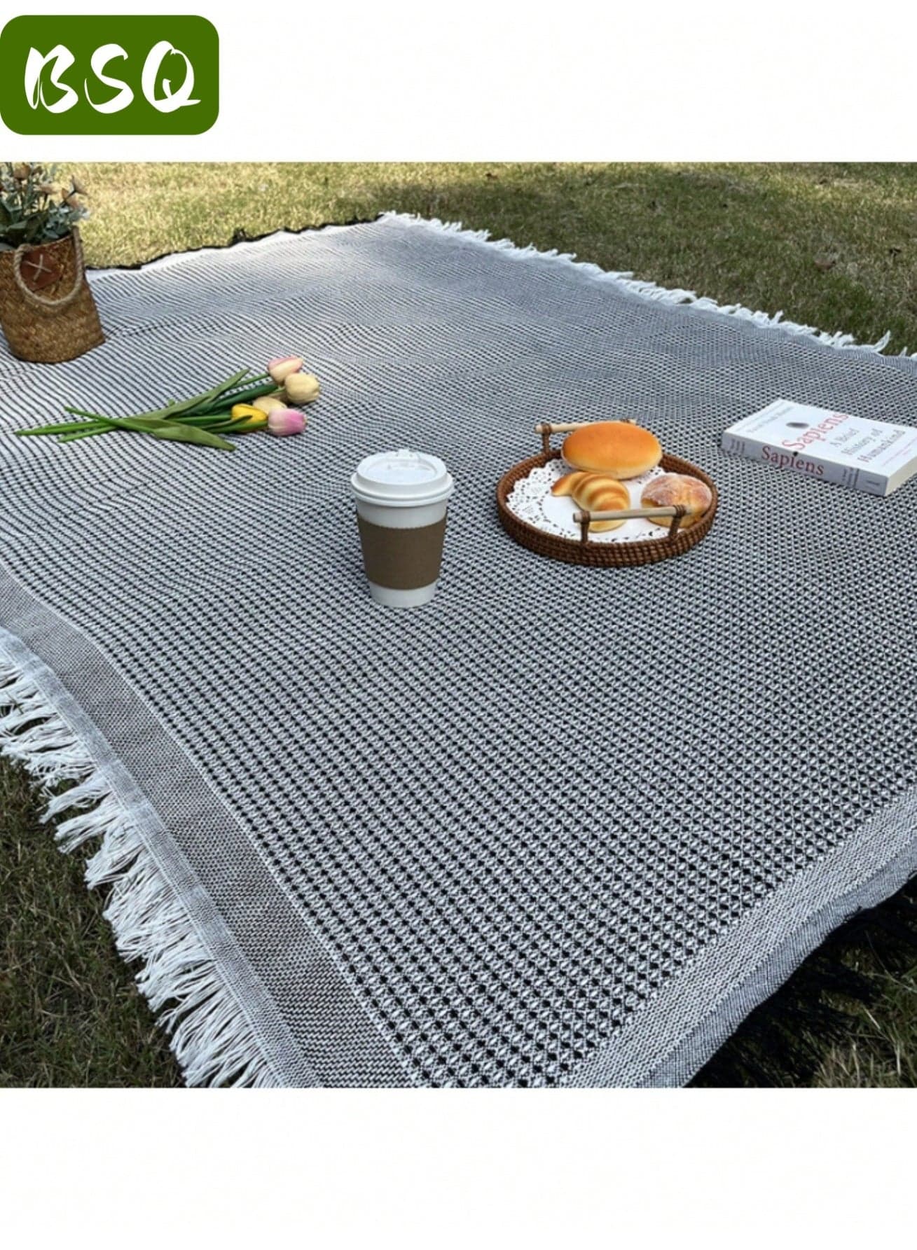 Extra Large Picnic Blanket | Outdoor Use | Suitable for 3-5 Adults | Camping | Lawn | Parks, etc. | Cute and Creative Gift for Couples | Wedding Registration Gift | Suitable for Camping | Parks | Beaches