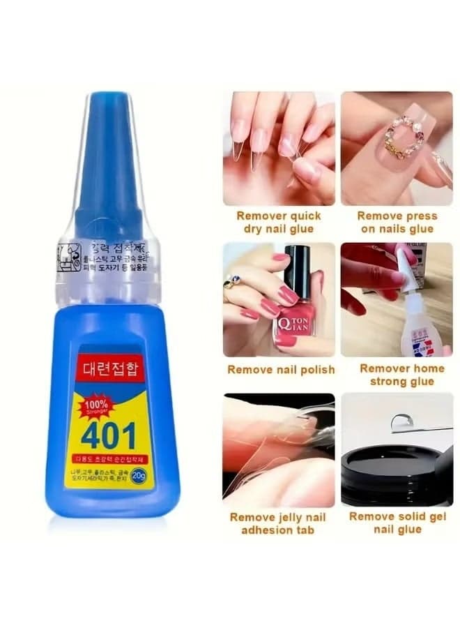 Super-Strong Nail Glue – Quick-Drying Adhesive for False Nails & Nail Tips