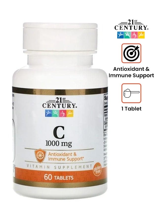 Vitamin C 1,000 Mg - 60 Tablets
