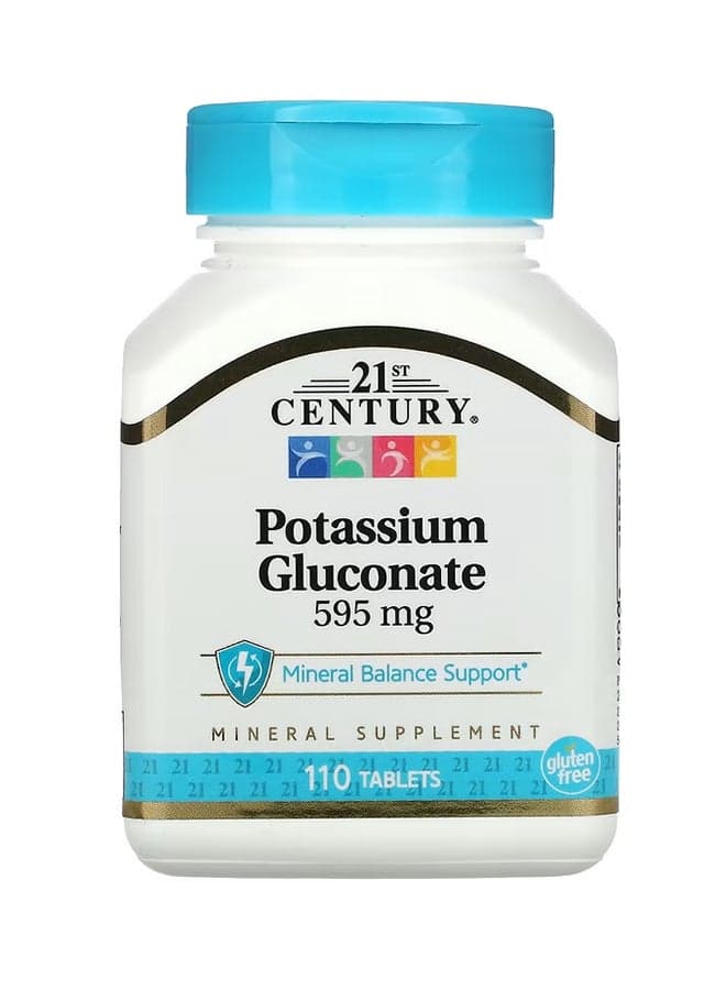 Potassium Gluconate 595 Mg Mineral Supplement - 110 Tablets