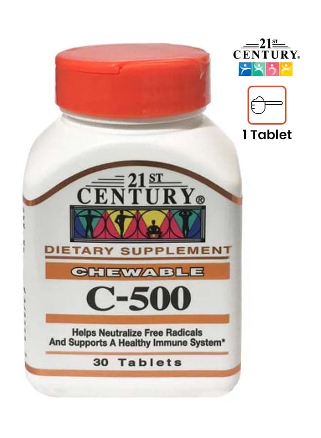 C - 500 Orange Chewable 30 Tablets