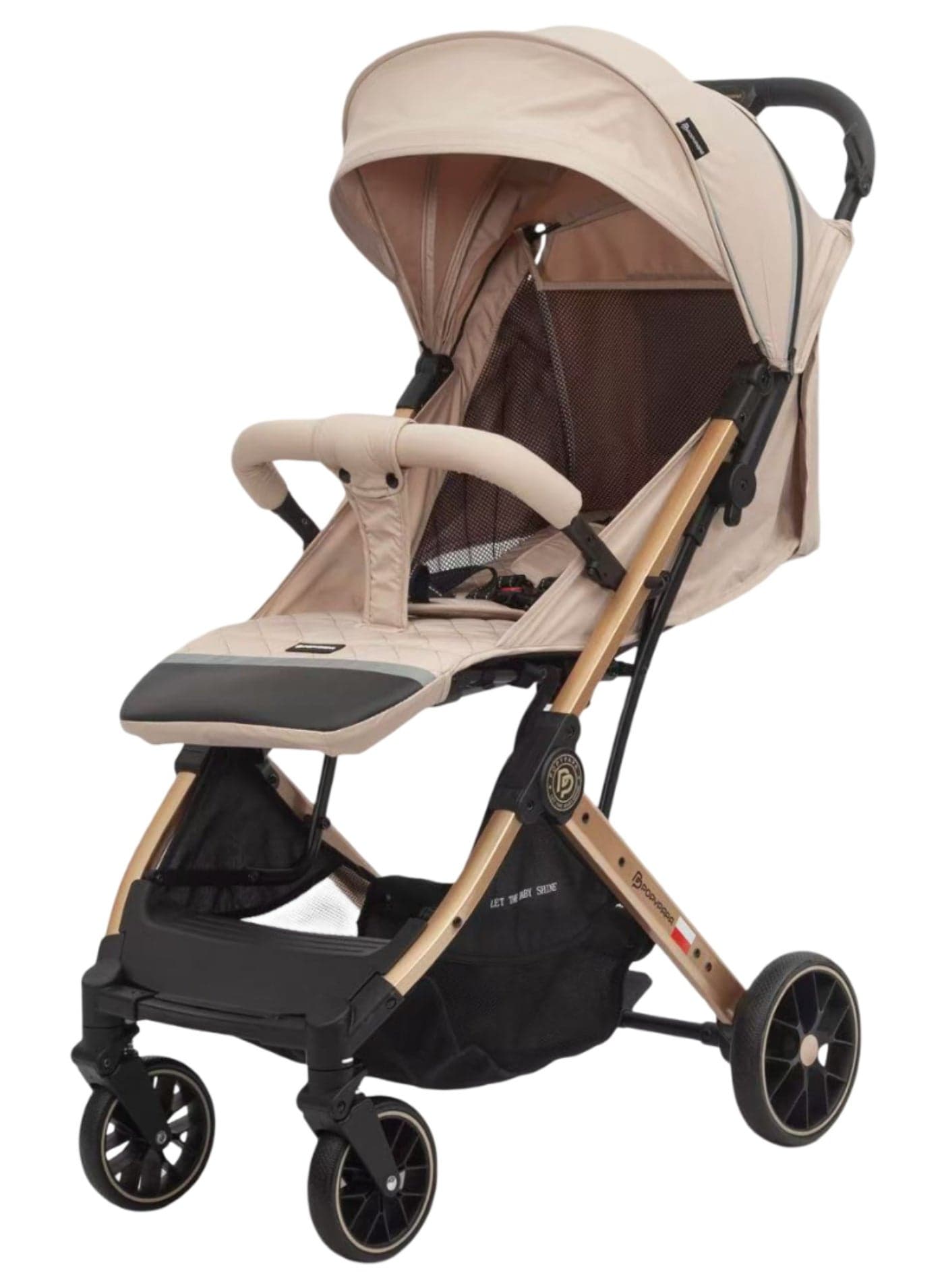 POPYPAPA C12 Baby Stroller | Baby Stroller with Large Wheels, Multi-Position Recline Seat, Extendable Canopy, 5-Point Harness, Front Swivel Wheels, Storage Basket | Baby Pushchair Stroller