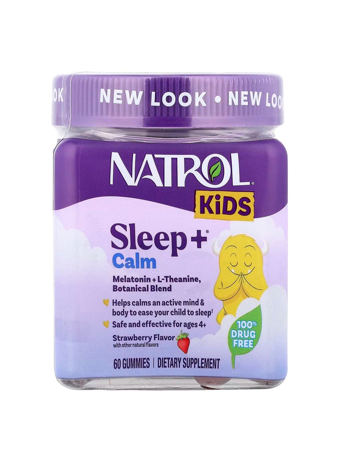 Sleep+ Calm, Melatonin + L-Theanine, 60 Gummies Packaging May Vary