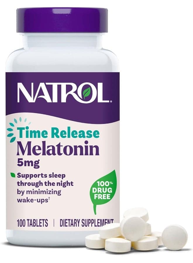 Melatonin Time Release Dietary Supplement 5mg - 100 Tablets