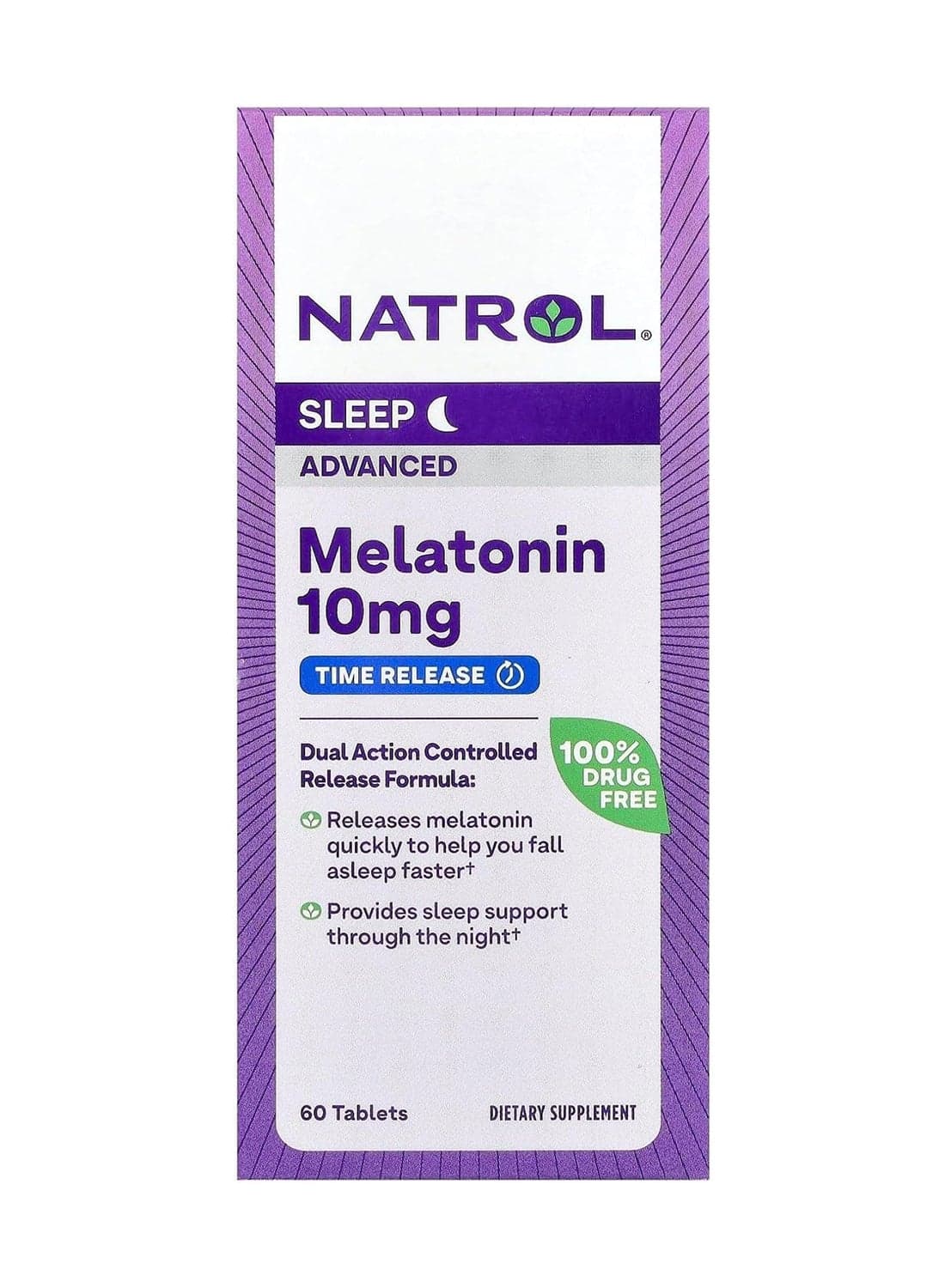 Melatonin Advanced Sleep 10mg - 60 Tablets, Packaging May Vary