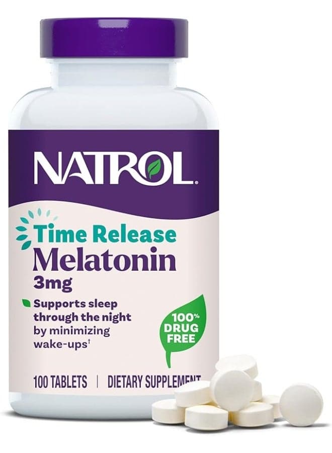 Sleep Melatonin Time Release, 3mg, 100 Tablets Packaging May Vary