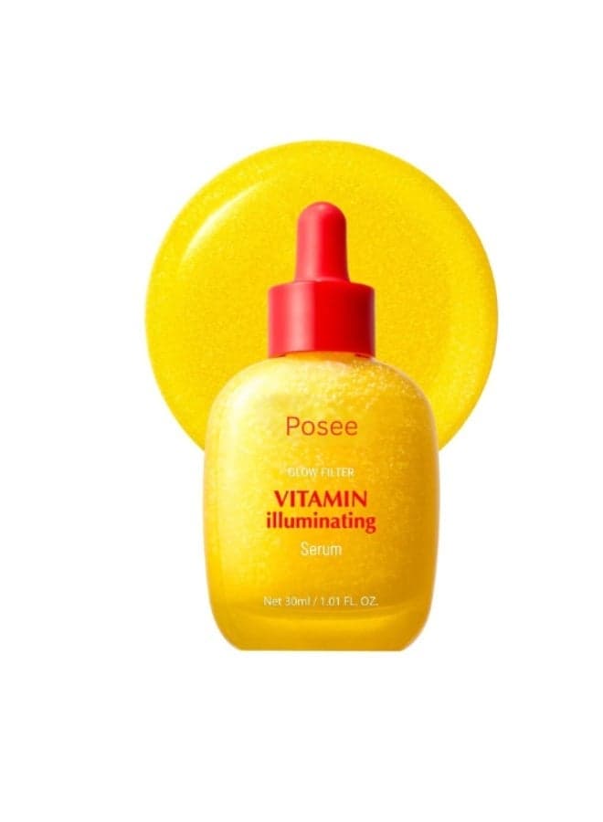 Vitamin Illuminating Serum – Brightening Vitamin C Serum with Niacinamide | Strengthens skin barrier | Hydrates using Ceramide and Hyaluronic Acid, 1.01oz / 30ml