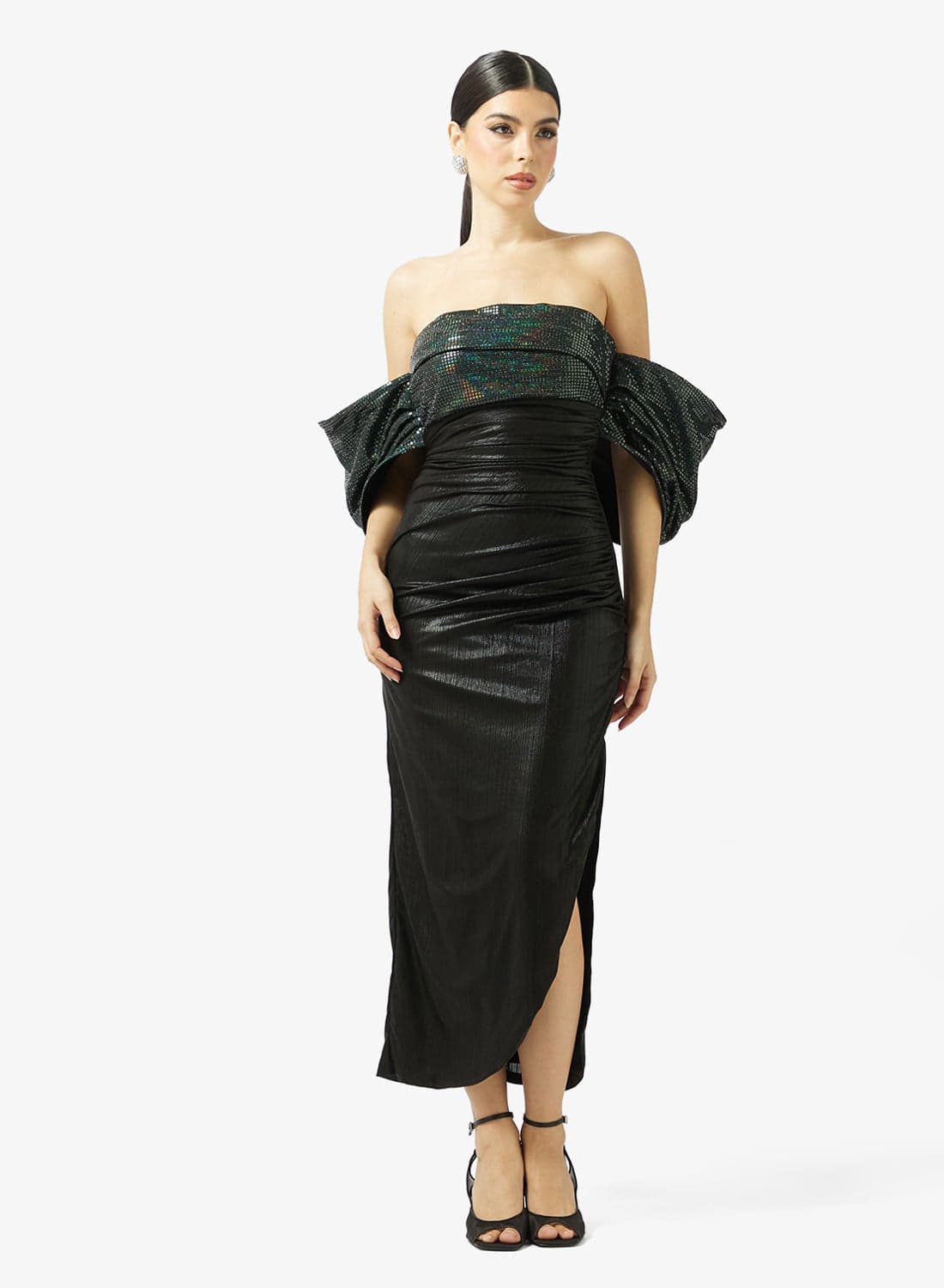 Off-Shoulder Sequin Dress