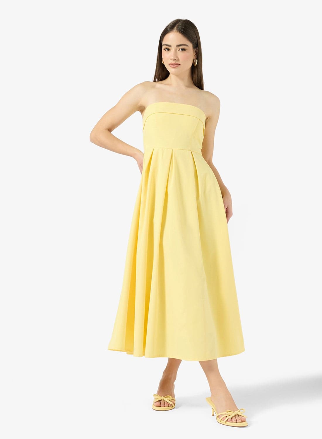 Off Shoulder Drop Waist Princess Cut Dress