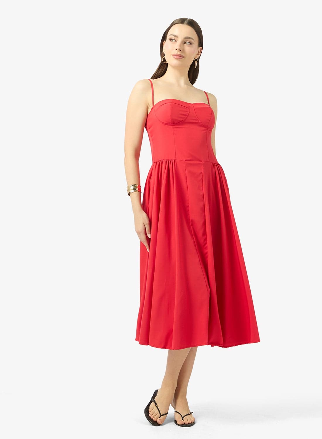Sweetheart Neck Corset Bodice Princess Cut Dress