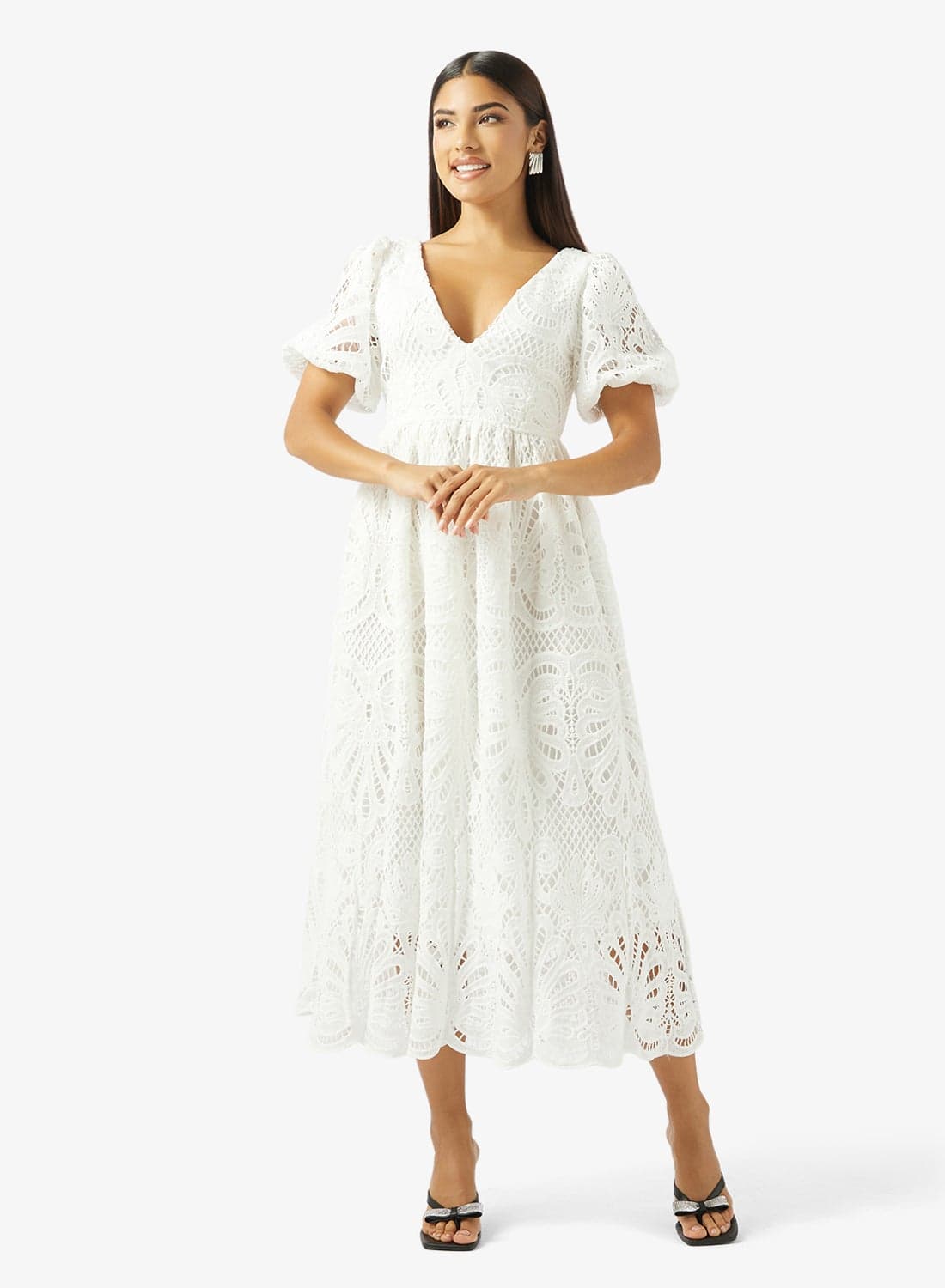 Lace Dress With Back Detail