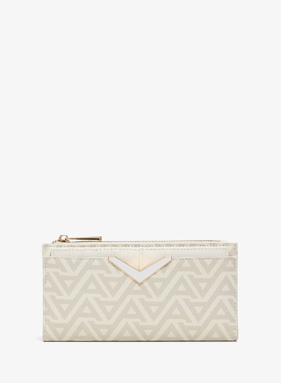 Theodosia Logo Detail Printed Wallet