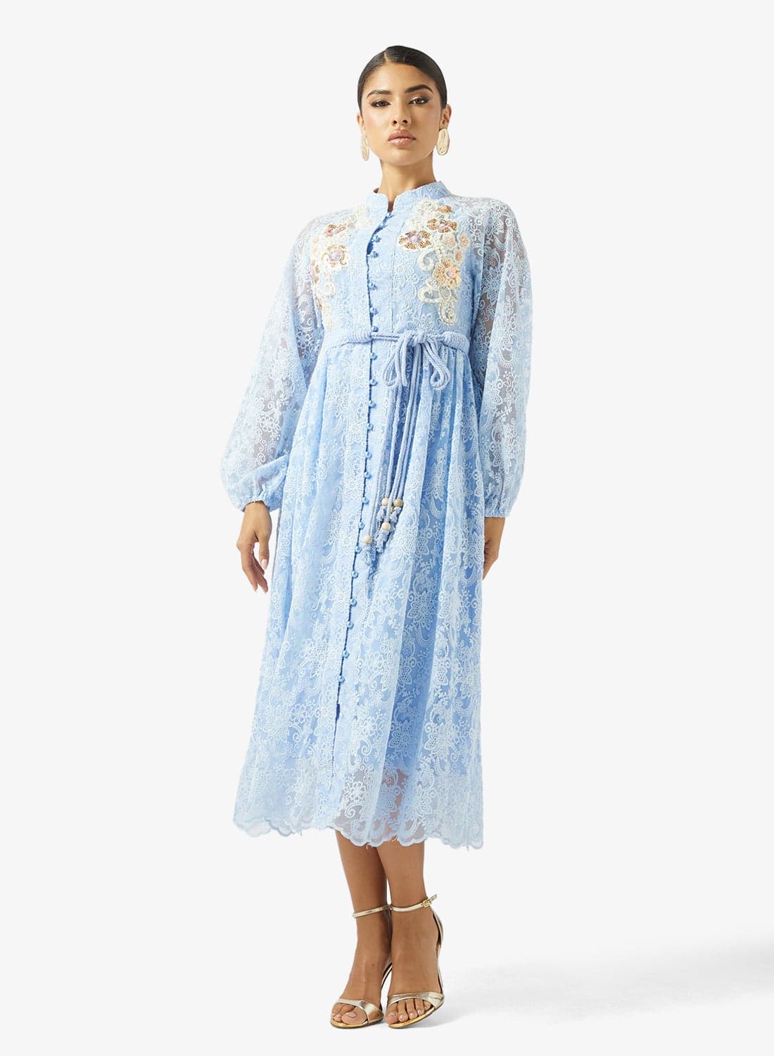 Embroidered Lace Dress