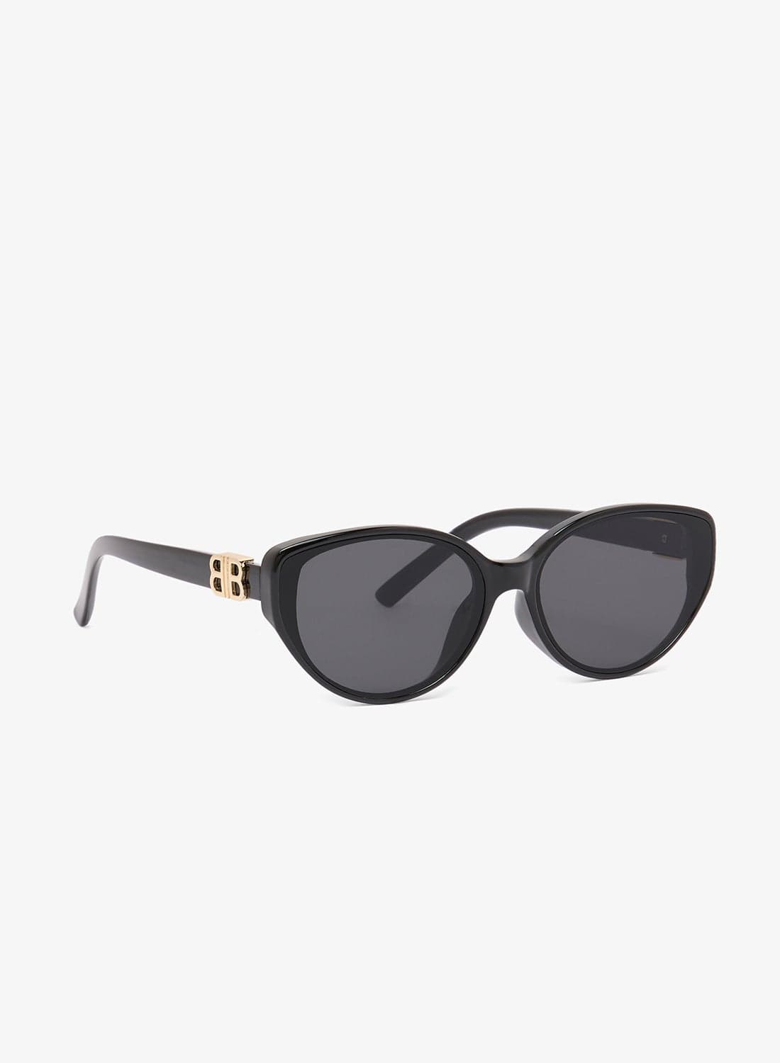 Oval Sunglasses With Printed Arm