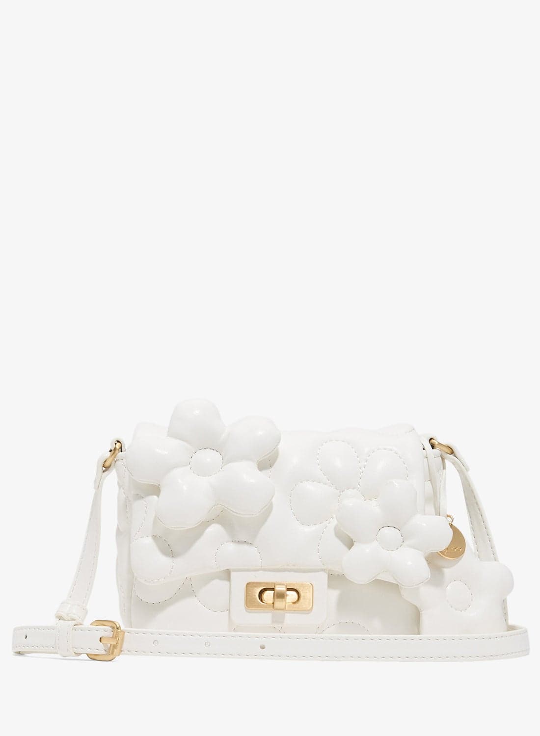 Fflowerpuffy Flap Over Crossbody Bag