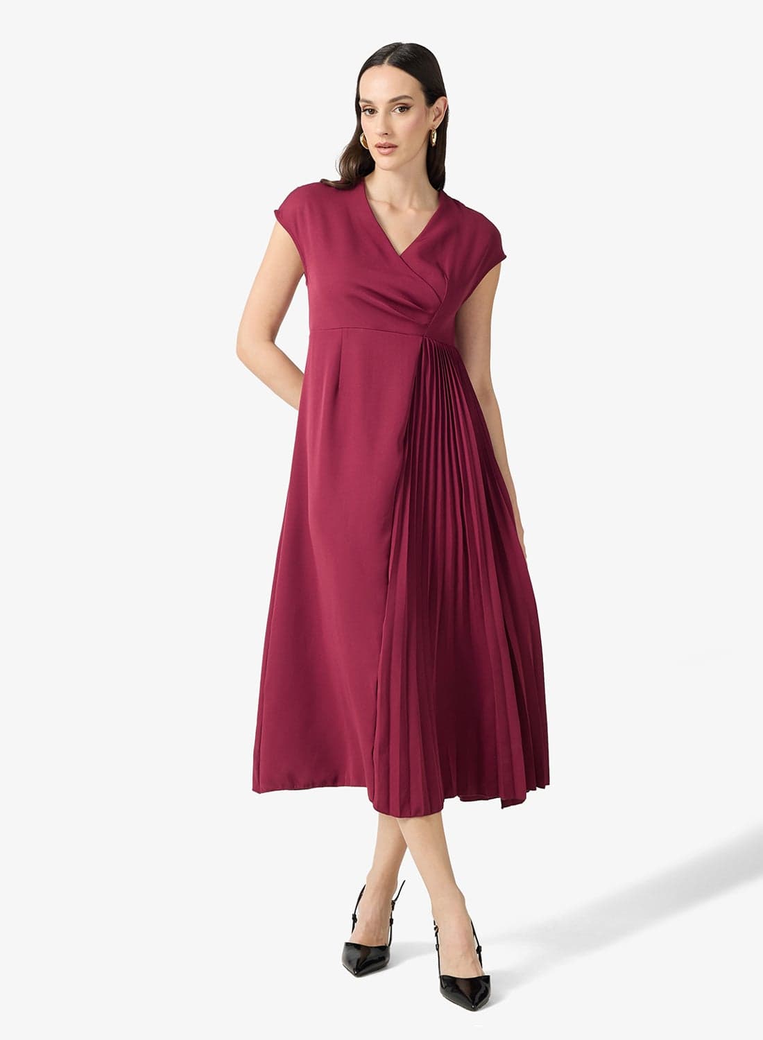 A-line Dress With Pleats