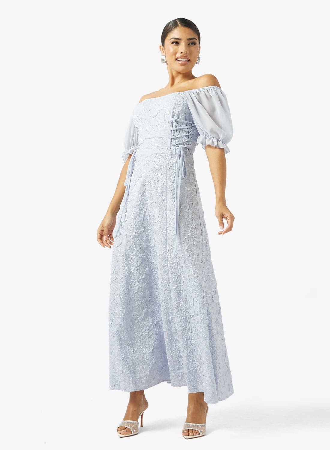 Puff Sleeve A-line Dress