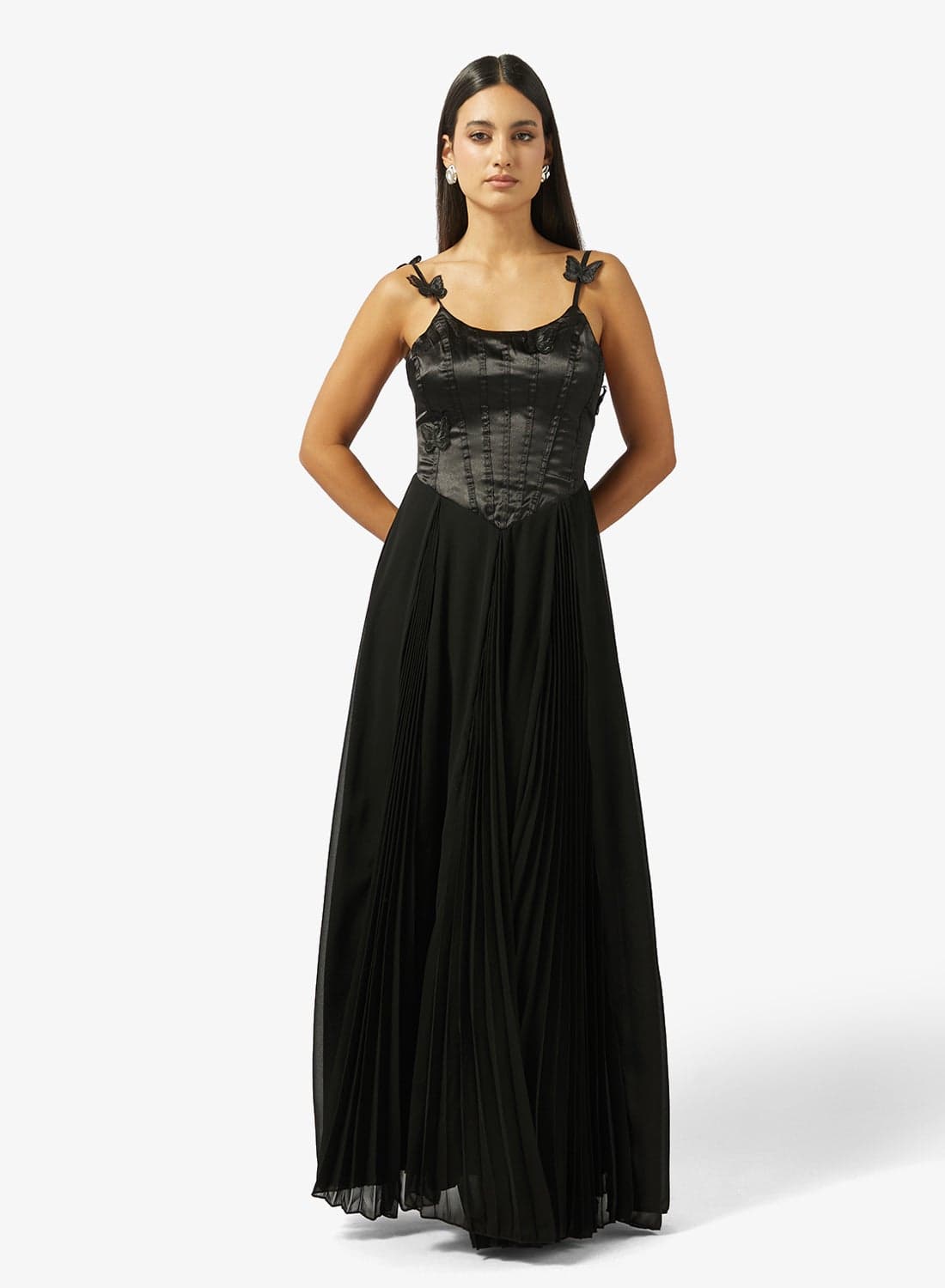 Dress With Mock Corset
