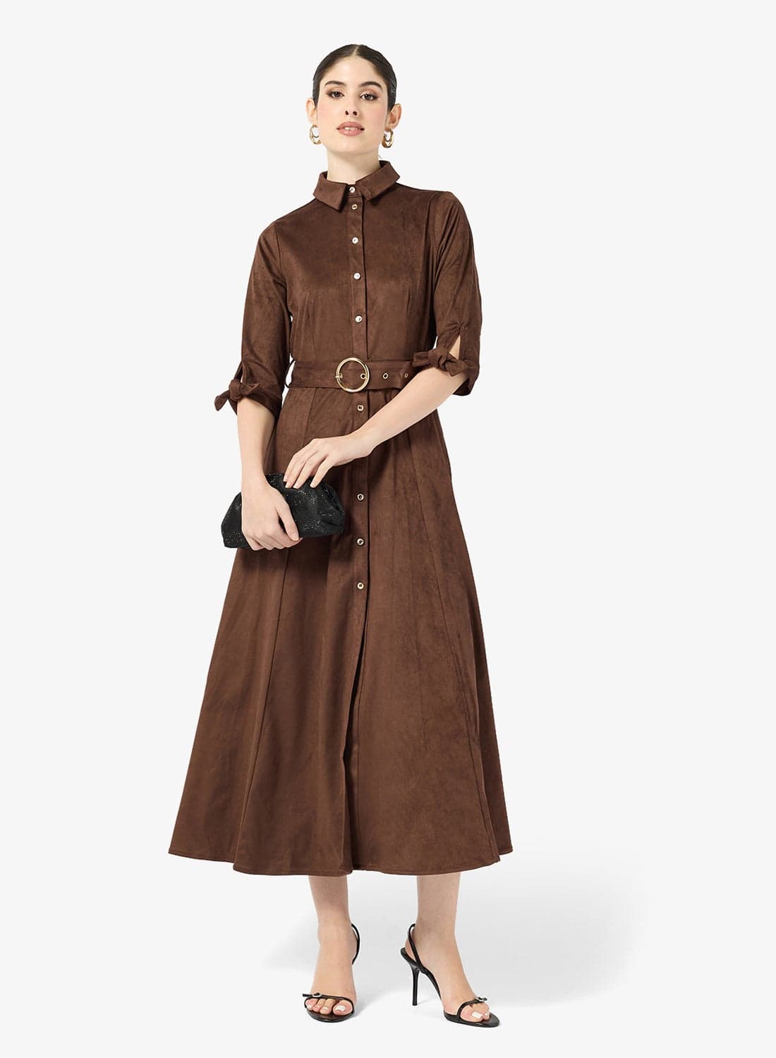 Suede Daphne Dress