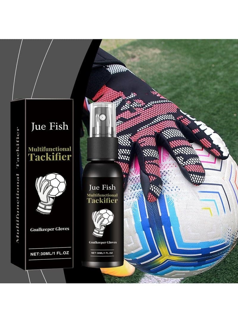 Multifunctional Tackifier,Football Glove Tackifier, 30ML Anti-Slip Goalkeeper Spray, Multi-Functional Goalkeeper Glue