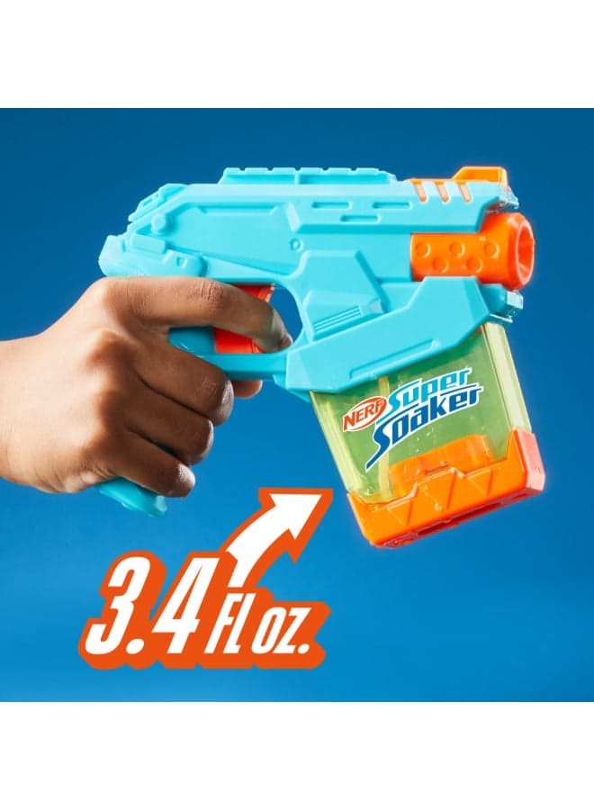 Nerf Super Soaker Mini Dunk Fill Water Blaster | Trigger Pull | Easy Instant Tank Fill| 3.4 Fl Ounce Tank for 6+ Years | G0993