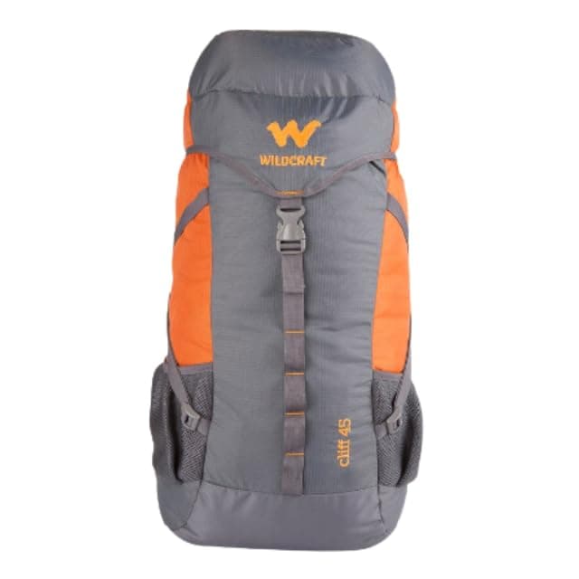 45L Nylon Rucksack – Water-Resistant Travel & Hiking Backpack with Adjustable Straps, Grey