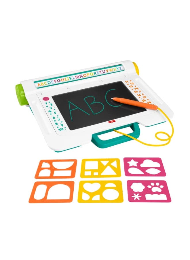 Preschool Toy Learn & Doodle Desk Mess-Free Writing & Drawing Tablet with LCD Screen for Travel Creative Play Kids Ages 3+ Years