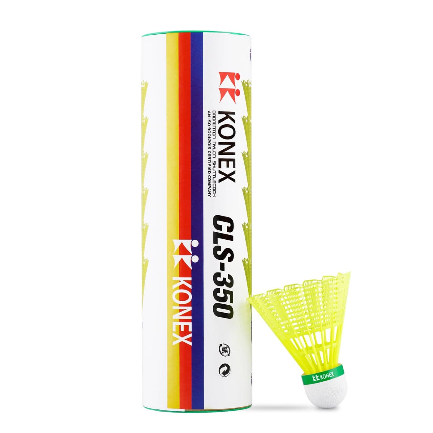 Nylon Shuttlecock | Stable Flight & Fast Recovery (Yellow, Pack of 6)