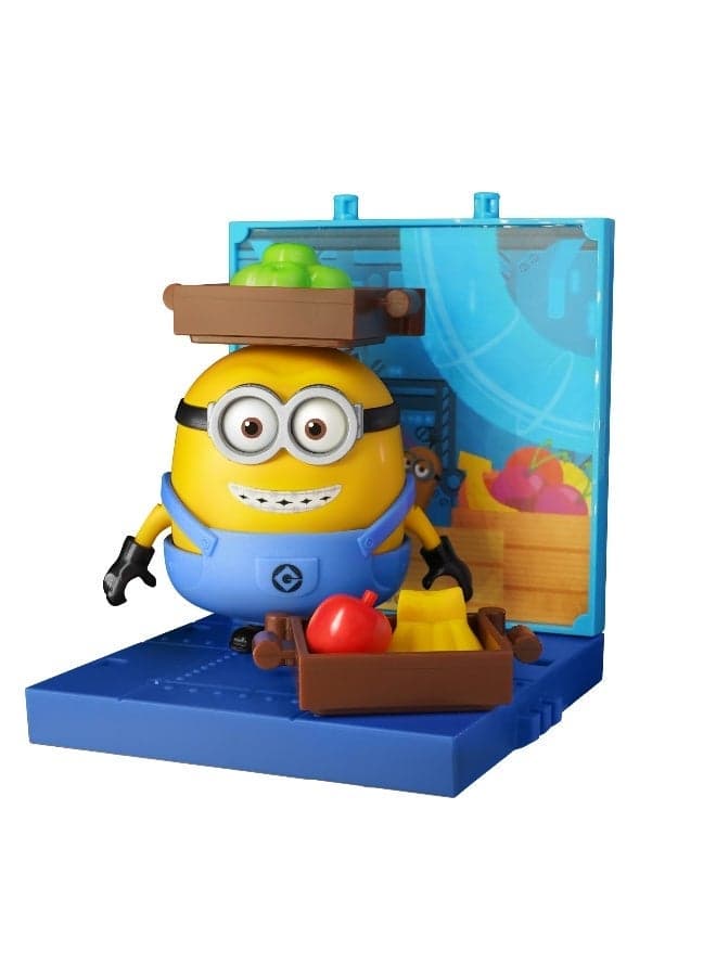 PreCool Minions Otto Model Kit | The Fruit Handler Playset with Crates & Accessories | Buildable Collectible Construction Toy for Kids Ages 4+ | Jelly Factory Series