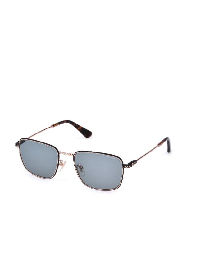 Police Square Full-Rim Sunglasses OCTANE 11 SPLP26 Rose gold Frame, green Lenses