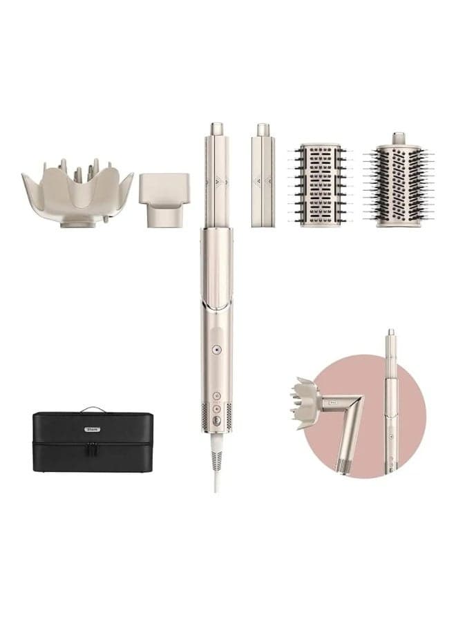 Shark FlexStyle 5-in-1 Hair Styler & Hair Dryer with Auto-Wrap Curlers, Paddle Brush, Oval Brush, Concentrator, Diffuser and Storage Case, No Heat Damage, Stone, HD440SLME