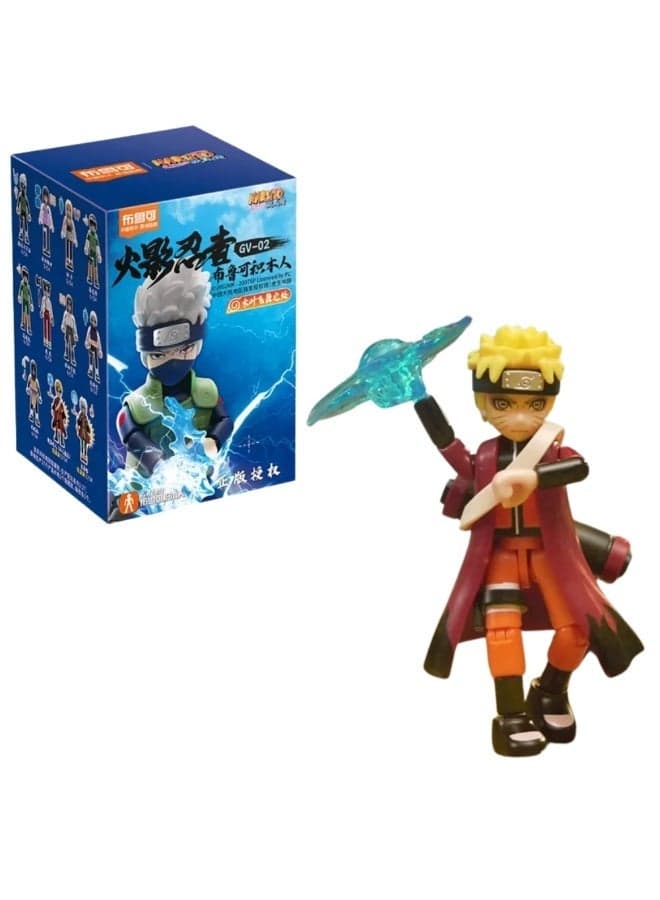 Naruto Shippuden Kakashi Building Figure – 9+ PCS Construction Toy for Kids | Collectible Anime Model Kit | Genuine Licensed Naruto Action Figure | Gift for Boys UAE