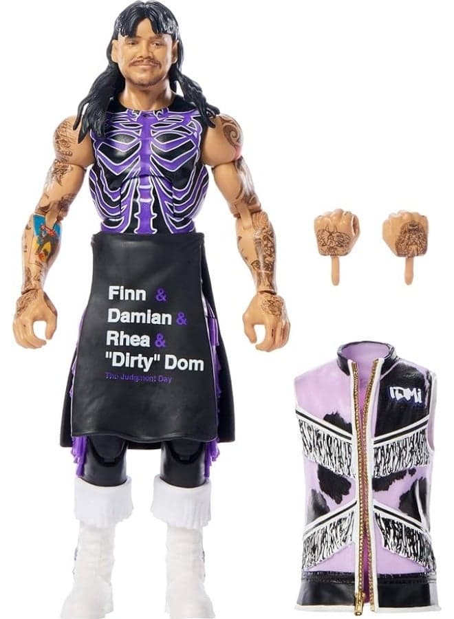 Mattel WWE Elite Action Figure & Accessories, Series #119, 6-inch Collectible Dominik Mysterio with 25 Articulation Points & Swappable Hands