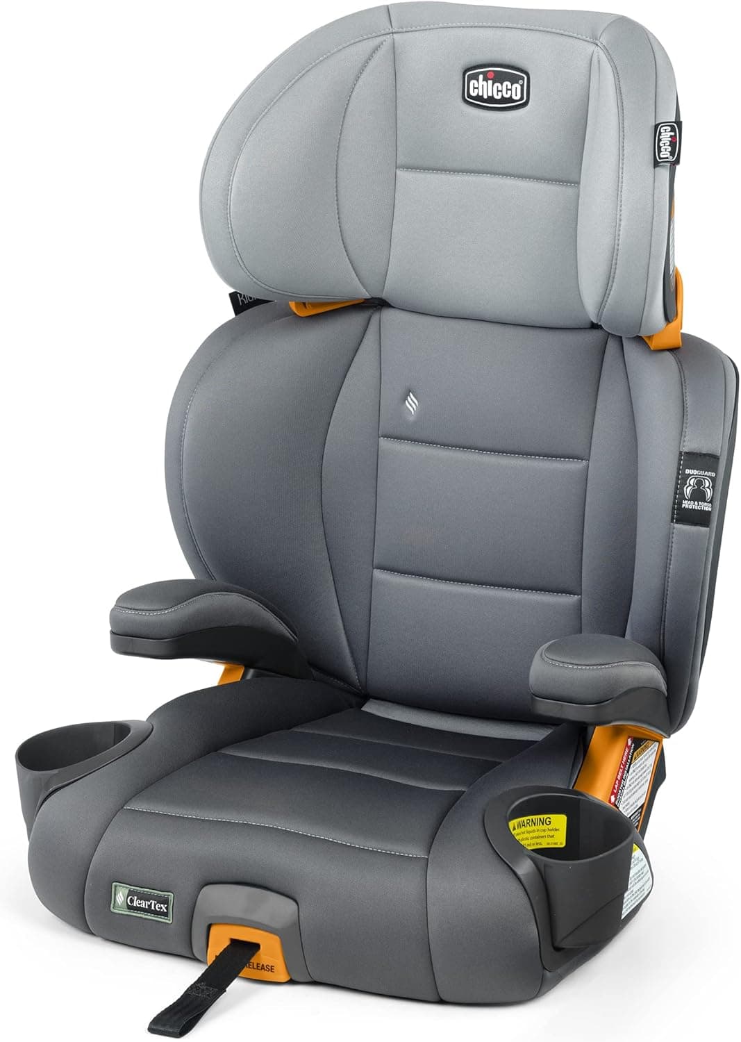 Chicco KidFit ClearTex Plus 2-in-1 Belt-Positioning Booster Car Seat, Drift