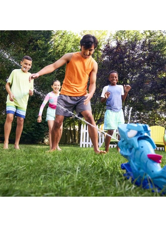 Nerf Super Soaker Hop & Chomp Water Toy | Sprays Streams of Water | Chomping Jaws | Attaches to Garden Hose Outdoor Sprinkler Toy for 3+ Years | G2148