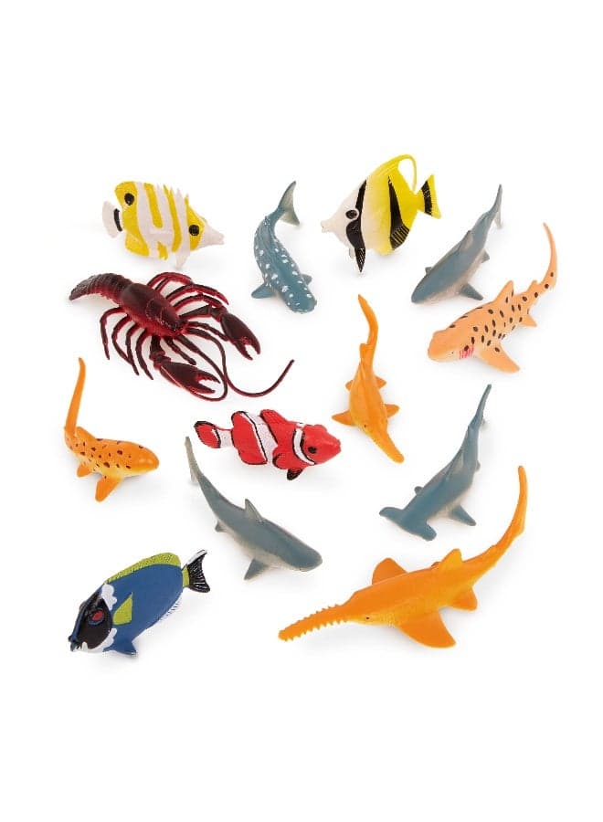 13 Pcs Ocean Animals 5-12Cm