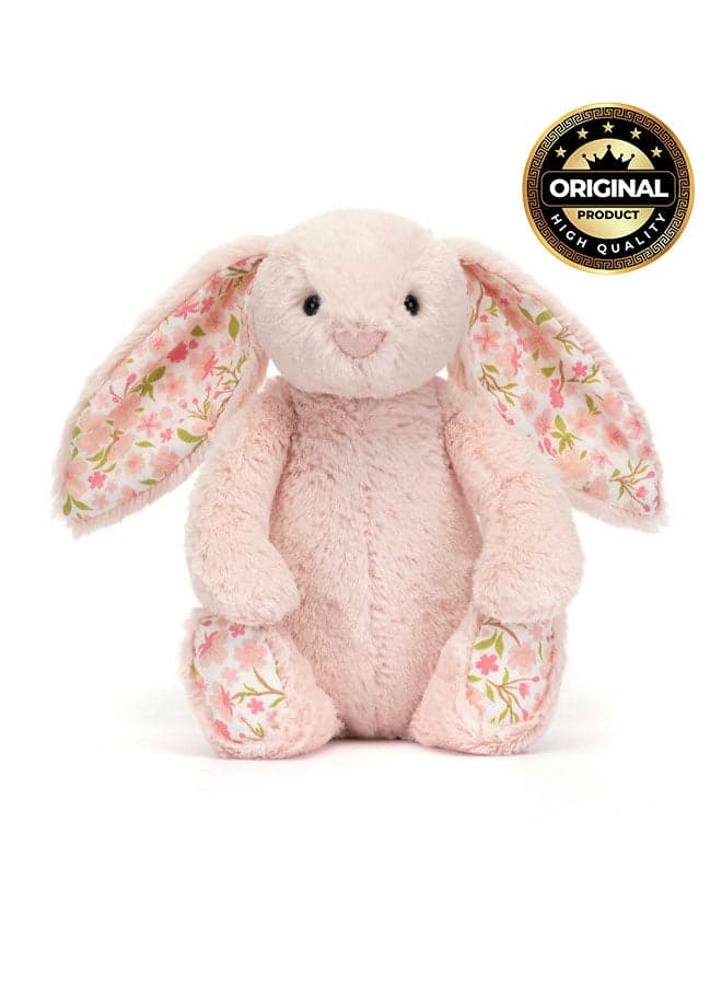 Blossom Blush Bunny 'Cherry' Plush – Soft Stuffed Toy with Cordy Legs, Cute Valentine’s Gift for Kids & Adults, Collectible Jellycat, 23 cm
