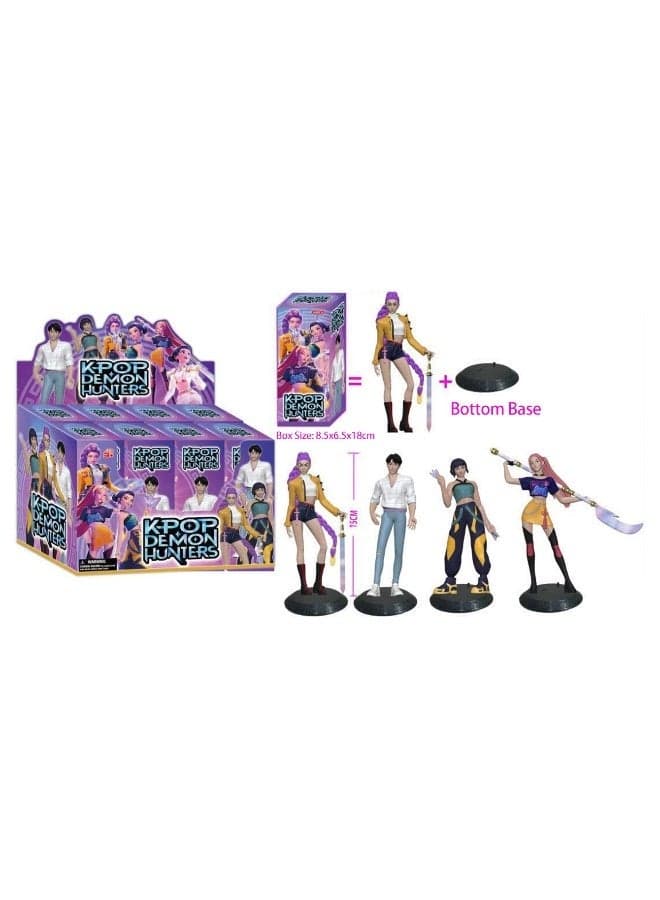6 Inch Blind Box Doll with Stand Base – Surprise Character Collectible Figure with Stylish Outfit and Accessories for Kids and Fans - 1pc