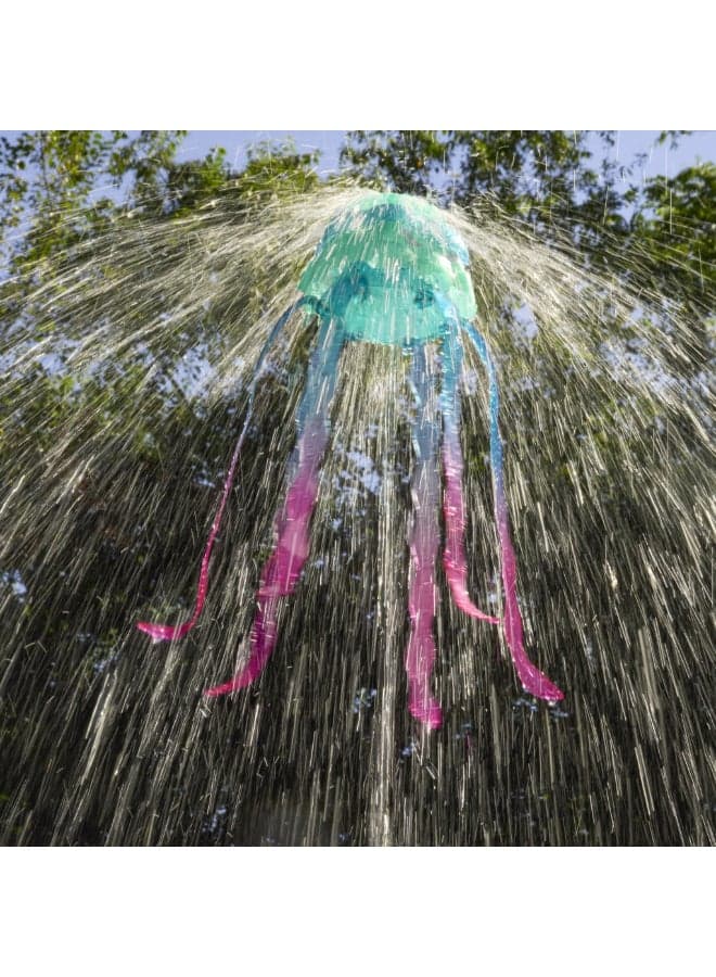 Nerf Super Soaker Stomp & Soak Water Toy | Jellyfish Flies Up and Splashes Water | Attaches to a Garden Hose Outdoor Sprinkler Toy for 3+ Years | G2149