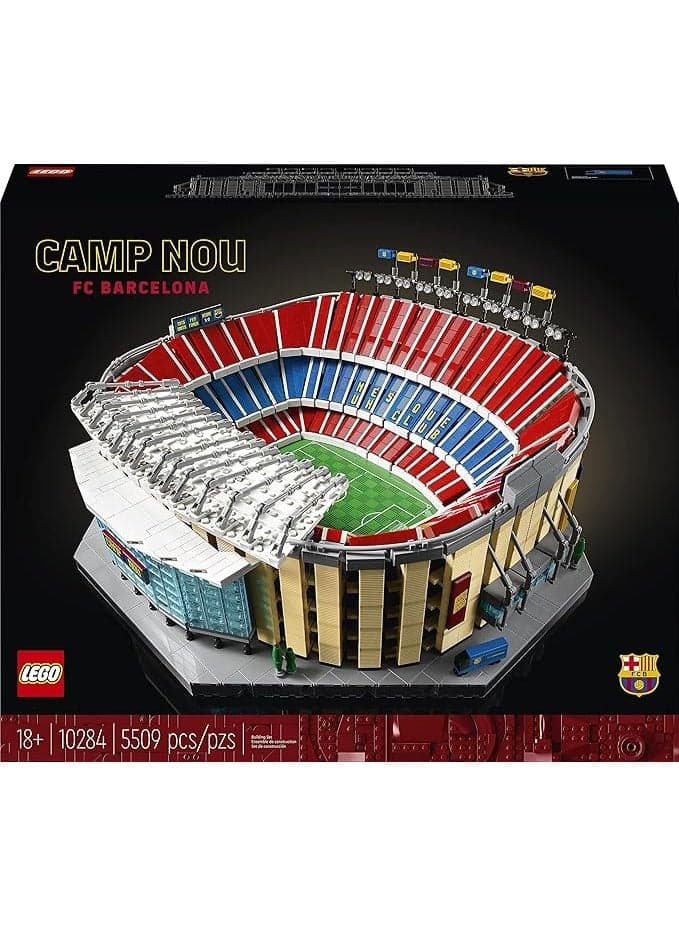 Camp NOU FC Barcelona 10284 Building Kit (5,509 Pcs),Multicolor Building Set for Kids | Creative Construction Toy