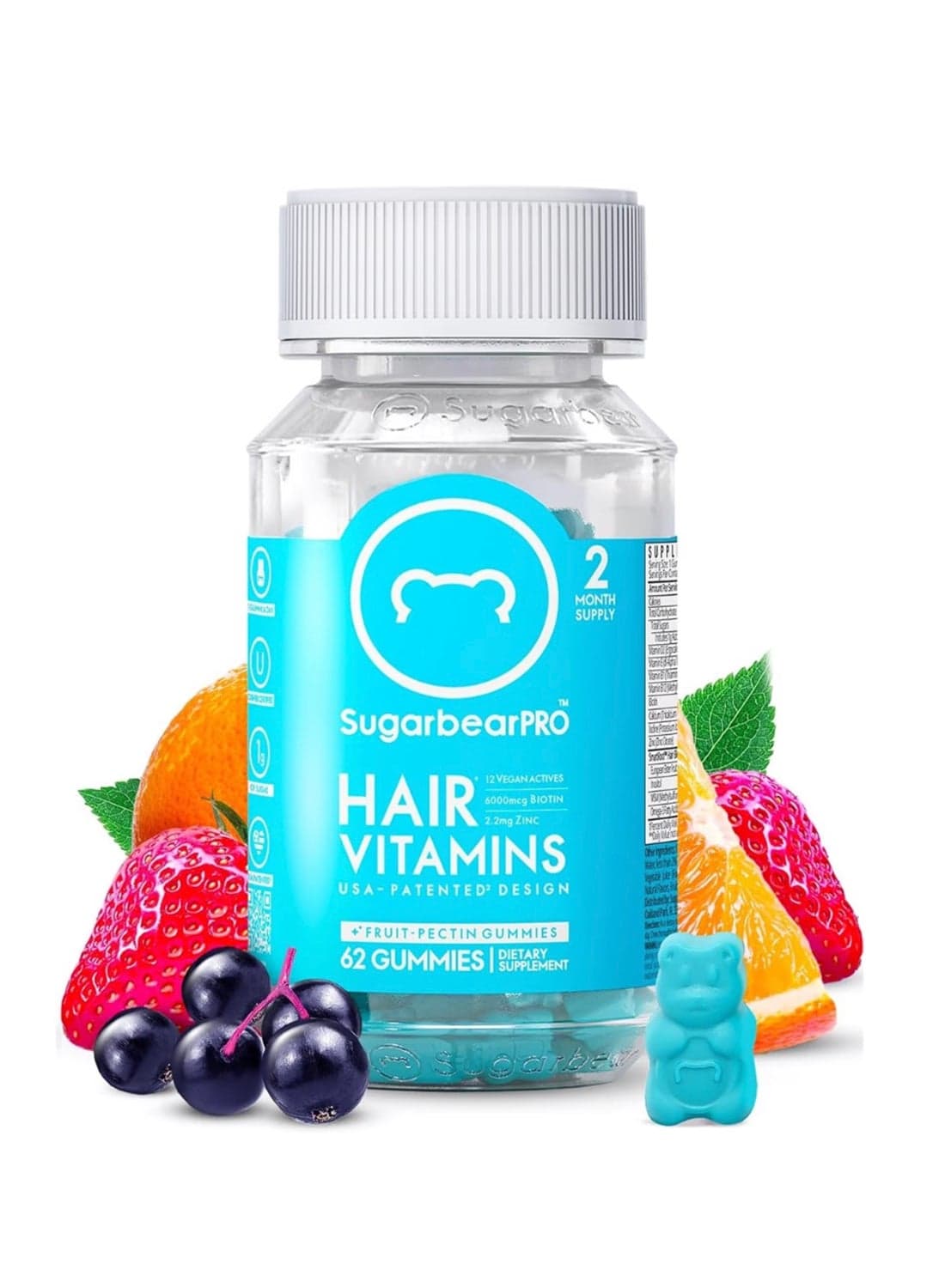 Hair Vitamins 62 Gummies