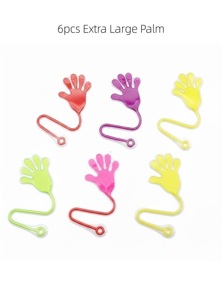 6 sets of oversized children's sticky toys, sticky party gifts, party table gifts, children's party gift sets, traditional holiday toys, super stretch stress relieving toys, fun children's stress relieving toys